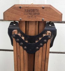 画像3: 1910-20's "FAVORITE" Wood Clothes Drying Rack【Mint Condition !!】 (3)