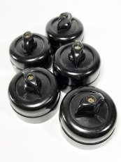 画像1: 1950's "GERMANY" Bakelite Rotary Switch【5個バラ売り】 (1)