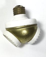 画像1: 1910-30’s 【United Electric Co.】 Double Socket Splitter (1)