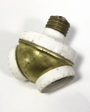 画像2: 1910-30’s 【United Electric Co.】 Double Socket Splitter (2)
