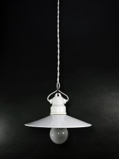 画像1: 1920-30's "Porcelain" German MINI Pendant Light (1)