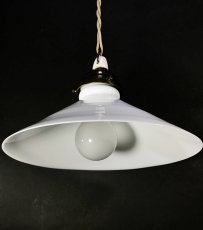 画像2: German-Deco "Milk Glass" Pendant Lamp (2)