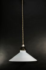 画像1: German-Deco "Milk Glass" Pendant Lamp (1)