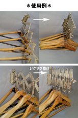 画像10: 【超・Mint Condition】 1920's "EXTENSION" Steel Garment Hanger Rack 【BLACK - 3台セット】 (10)
