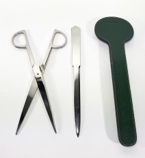 画像6: 1930's "Art Deco" Scissors Set GERMANY & ITALY Made (6)