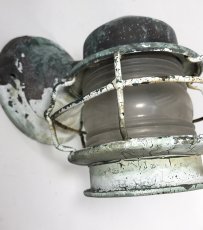 画像5: 1930's "Shabby" Caged Porch Lamp (5)