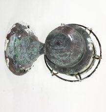 画像4: 1930's "Shabby" Caged Porch Lamp (4)