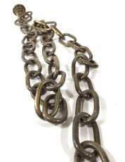 画像2: 1940's Solid Brass  Chain 【110cm】 (2)