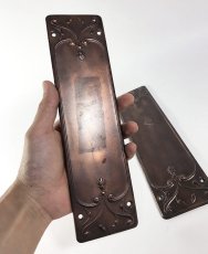 画像3: Victorian era 1890's Door PUSH Plate (3)