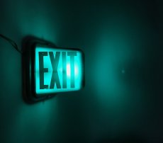 画像3: 1940's Double Sided "EXIT" Theater Light (3)
