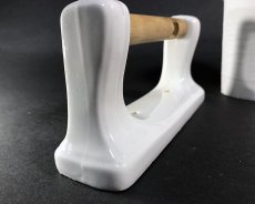 画像7: 1920-30's German Country "Porcelain" Toilet Paper Holder (7)