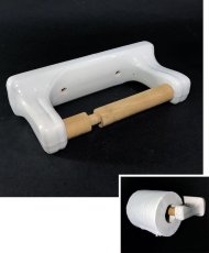 画像1: 1920-30's German Country "Porcelain" Toilet Paper Holder (1)