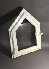 画像1: Old German Country "Shabby" Wooden Window (1)