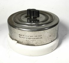 画像4: "特大" 1910-20's【H&H Mfg Co.】Porcelain Rotary Switch  (4)
