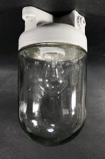 画像1: 1940-50's German Glass＆Porcelain Ceiling/Wall Light【特大です】 (1)