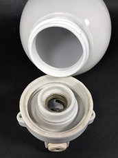 画像4: 1940-50's German Milk Glass＆Porcelain Ceiling/Wall Light (4)