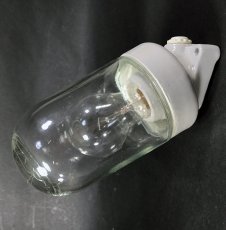 画像1: 1940-50's German Glass＆Porcelain Wall Light (1)
