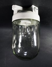 画像2: 1940-50's German Glass＆Porcelain Ceiling/Wall Light【特大です】 (2)