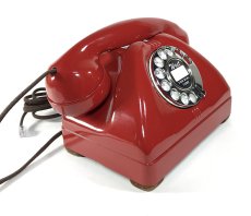 画像3: - 実働品 - 1940-Early 1950's U.S.ARMY Telephone 【RED】 (3)