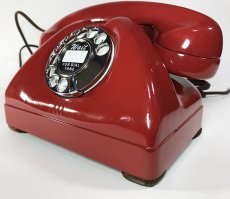 画像5: - 実働品 - 1940-Early 1950's U.S.ARMY Telephone 【RED】 (5)