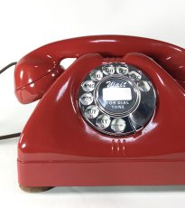 画像2: - 実働品 - 1940-Early 1950's U.S.ARMY Telephone 【RED】 (2)