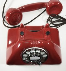 画像14: - 実働品 - 1940-Early 1950's U.S.ARMY Telephone 【RED】 (14)