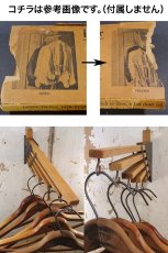 画像7: 1920-30's "Holds more Hanger" Wood＆STEEL Folding Hanger (7)