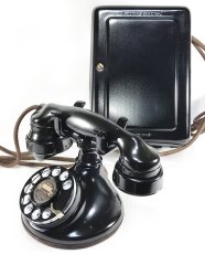 画像3: - 実働品 -  “Fully Restored” 1920's 【Western Electric】Telephone with Ringer Box (3)