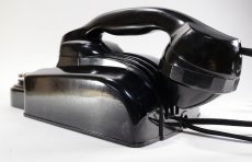 画像16: - 実働品 - （ひかり電話可） ★Mint Condition !!★　 Early-1930's “Very!! Art Deco”  Streamlined Bakelite Telephone  ★オリジナルデカール★ (16)