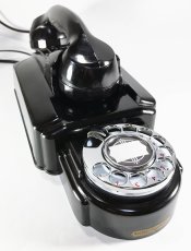 画像12: - 実働品 - （ひかり電話可） ★Mint Condition !!★　 Early-1930's “Very!! Art Deco”  Streamlined Bakelite Telephone  ★オリジナルデカール★ (12)