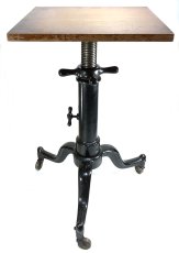 画像4: 1910's "SATELLITE" Adjustable Cast Iron Table (4)