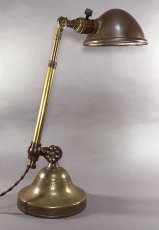 画像4: 1910-20's "O.C.White" Brass Telescopic Desk Lamp (4)