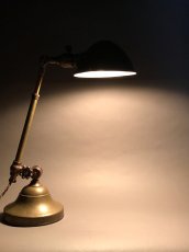 画像2: 1910-20's "O.C.White" Brass Telescopic Desk Lamp (2)