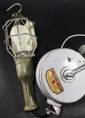 画像1: 1940's  Trouble Light + "Cord Reel" (1)