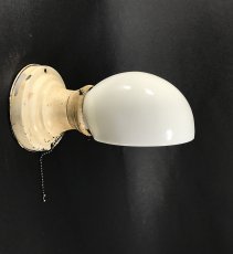 画像2: 1930-40's Art Deco "Shabby" Bathroom Lamp  (2)