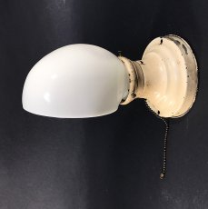 画像3: 1930-40's Art Deco "Shabby" Bathroom Lamp  (3)