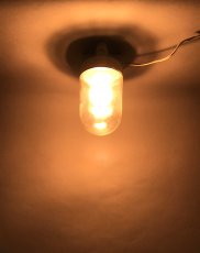 画像3: 1940-50's German Glass＆Porcelain Ceiling/Wall Light【大きめです】 (3)