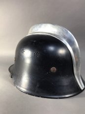 画像1: "Knight" Late 1950's-1960's German Fireman Helmet (1)
