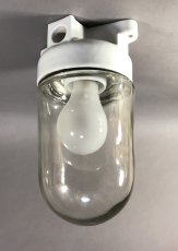 画像2: 1940-50's German Glass＆Porcelain Ceiling/Wall Light【大きめです】 (2)