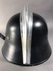 画像5: "Knight" Late 1950's-1960's German Fireman Helmet (5)