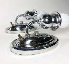 画像5: 1930-40's Chrome Candle Lamp【Pair】 (5)