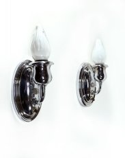 画像2: 1930-40's Chrome Candle Lamp【Pair】 (2)