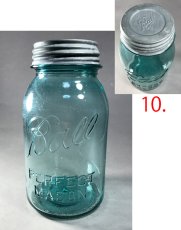 画像11: 1930-60's Old "BLUE" Glass Mason Jar 【バラ売り】 (11)