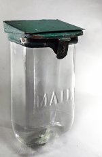 画像1: 1930-40's Wall Mount "VISIBLE" Glass MAIL BOX (1)