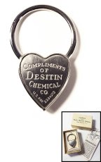 画像1:  1940's  ♡Heart Shaped♡ Advertising Key Ring 【箱付きDEAD-STOCK】 (1)