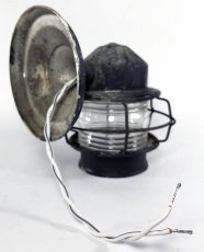 画像7: 1940's "Black Shabby" Caged Porch Lamp (7)