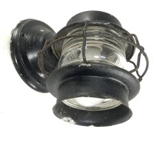 画像5: 1940's "Black Shabby" Caged Porch Lamp (5)