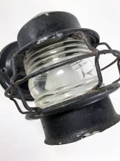 画像6: 1940's "Black Shabby" Caged Porch Lamp (6)