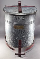 画像1: 特大！！ です。 1930-40's "JUSTRITE" Oily Waste Can (1)