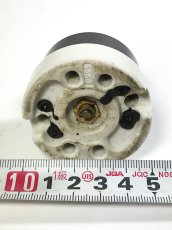 画像5: 1920-30's "BLACK×WHITE" Porcelain Rotary Switch 【Dead-Stock】  (5)
